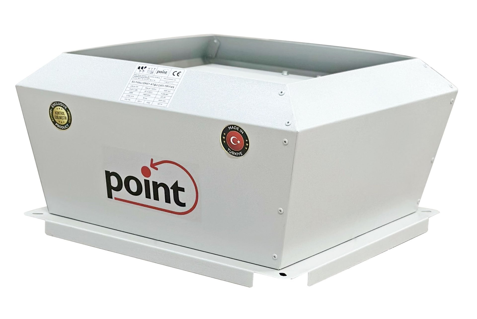 Point P-CF V 225 Dikey Atışlı Radyal Çatı Tipi Fan 910 m3