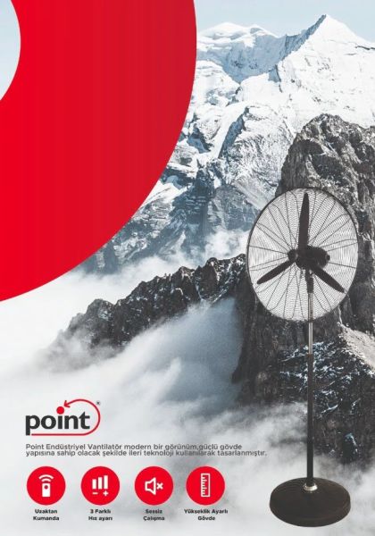 Point P-S 750 Sanayi Tipi Ayaklı Vantilatör