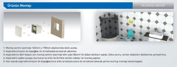 Aircol Lux Sessiz Tavan Tipi Fan 110 m3